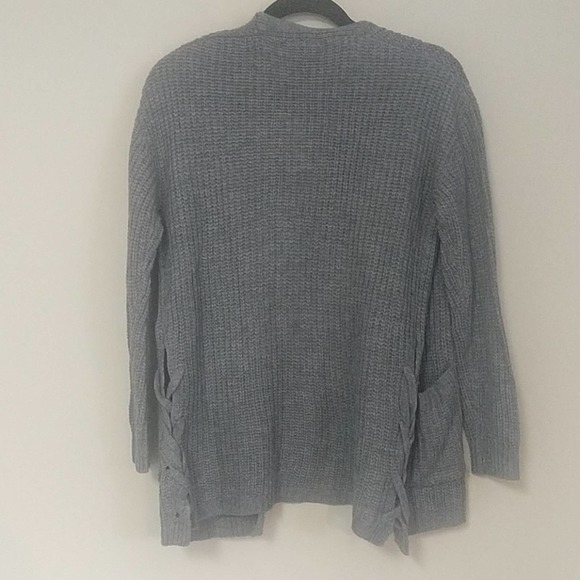 Hooked Up but I.O.T. Long Knit Cardigan Lace Up S - Picture 7 of 8